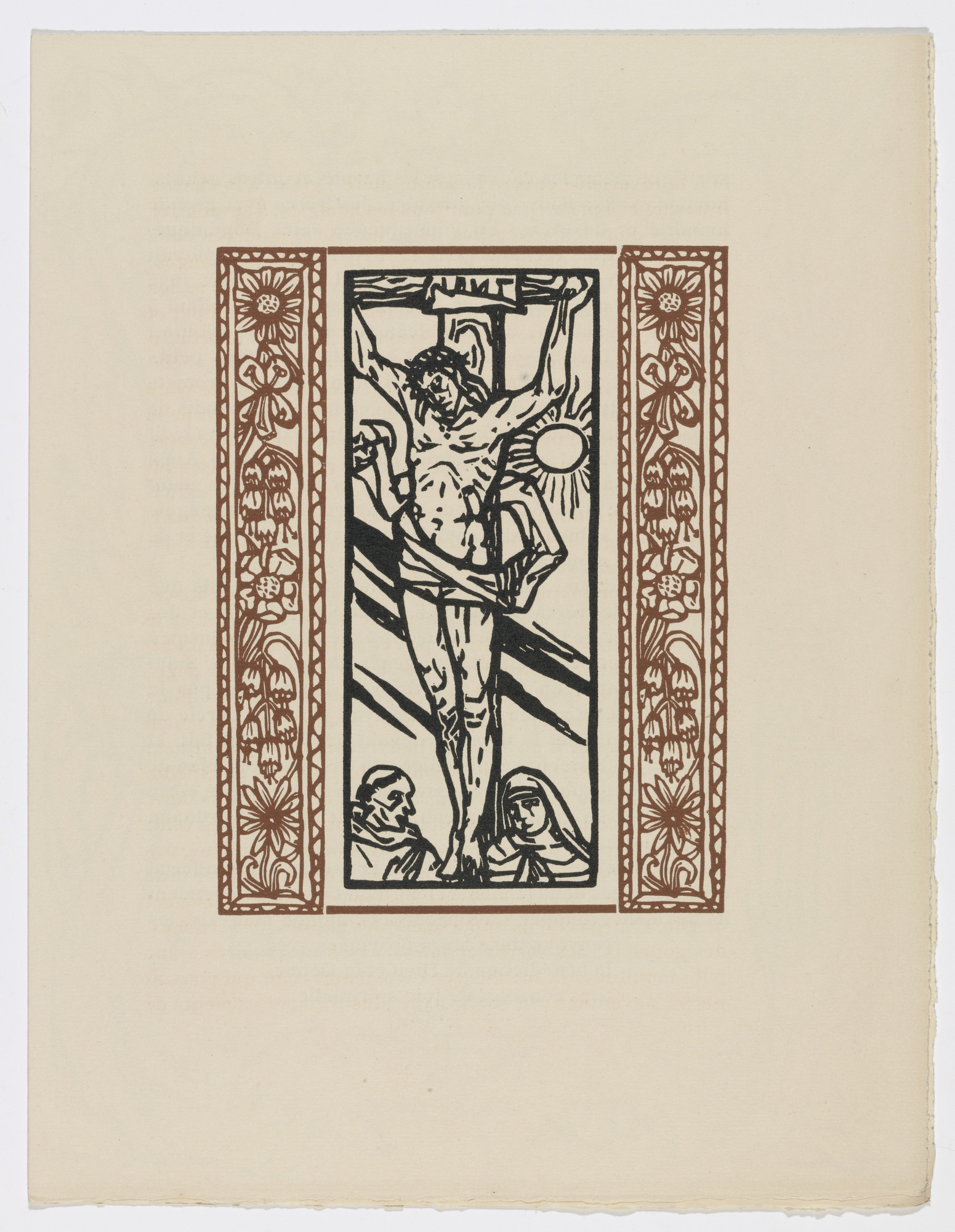 Émile Bernard. Plate (page 113) from Les Petites Fleurs de St. François (The Little Flowers of St. Francis)