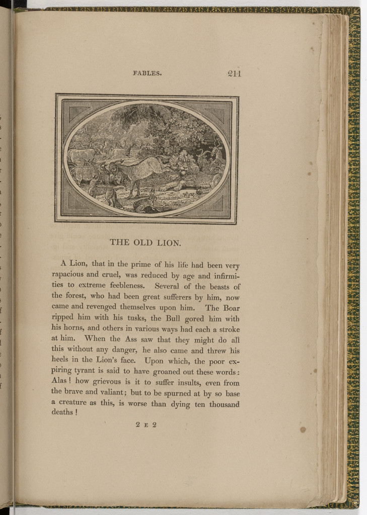 Headpiece (page 211) from The Fables of Aesop