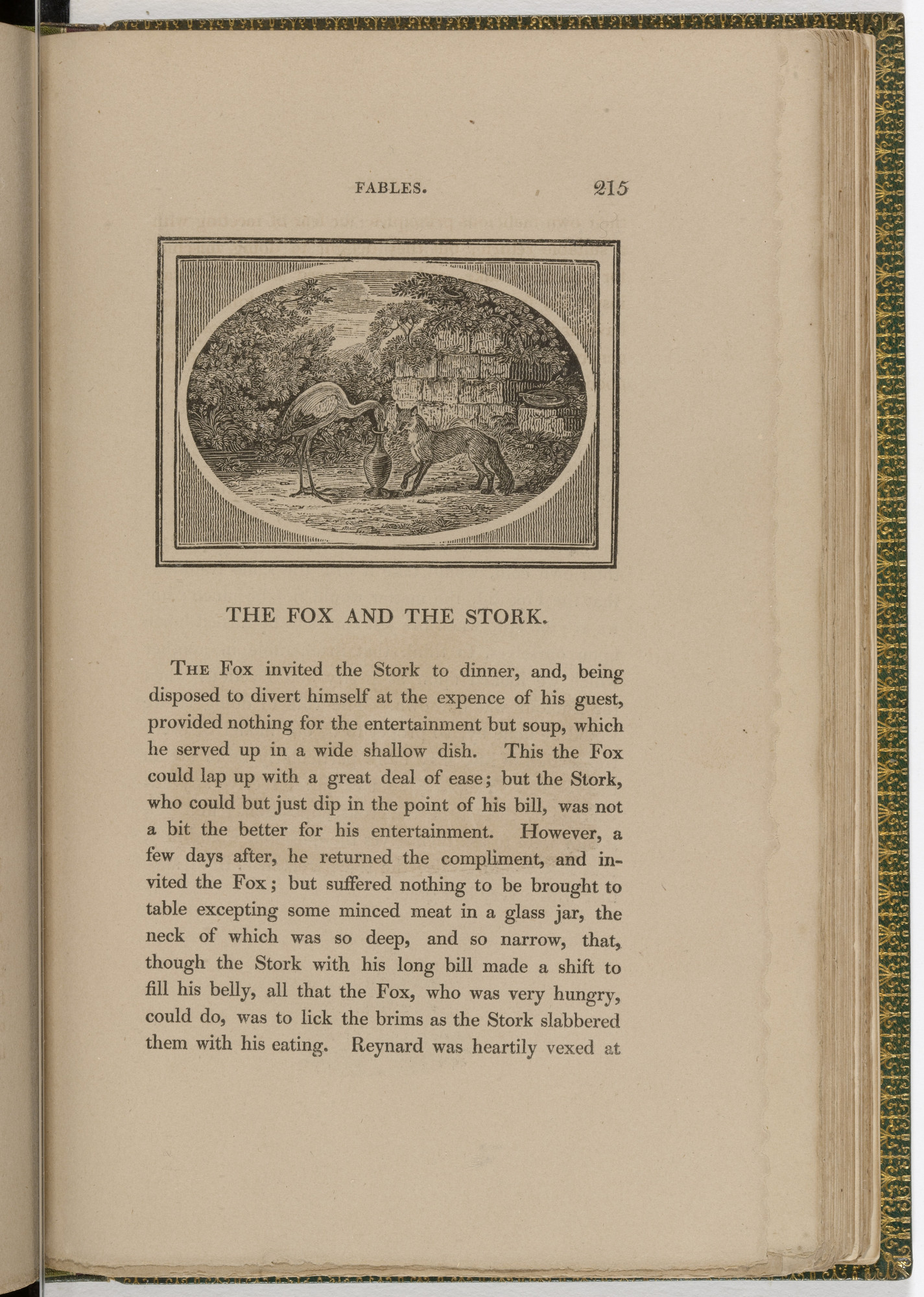 Thomas Bewick. Headpiece (page 215) from The Fables of Aesop