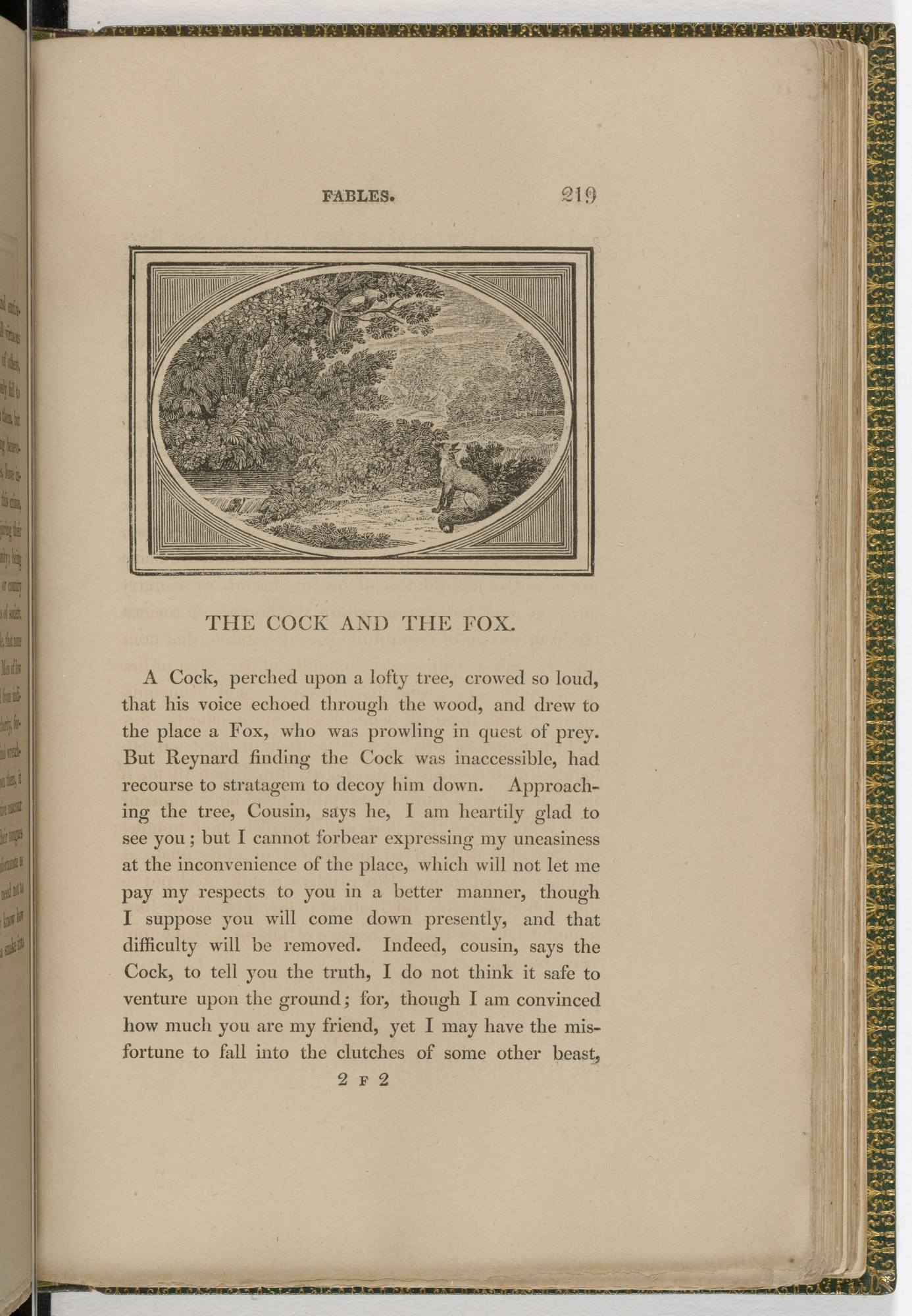 Thomas Bewick. Headpiece (page 219) from The Fables of Aesop