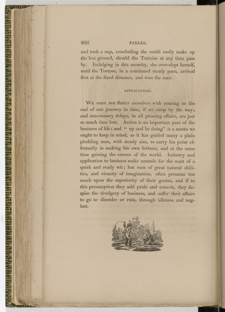 Tailpiece (page 222) from The Fables of Aesop