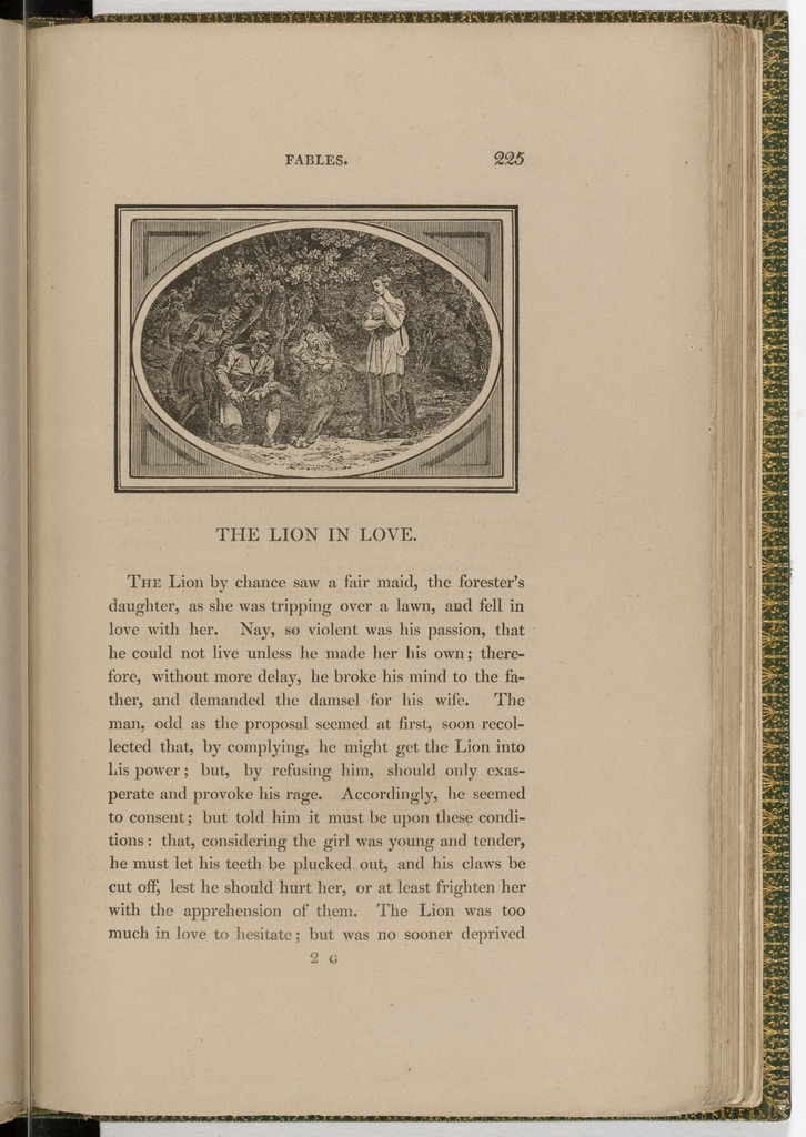 Headpiece (page 225) from The Fables of Aesop