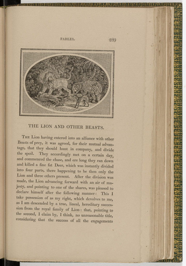 Headpiece (page 239) from The Fables of Aesop