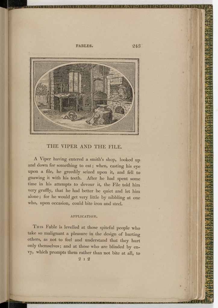 Headpiece (page 243) from The Fables of Aesop