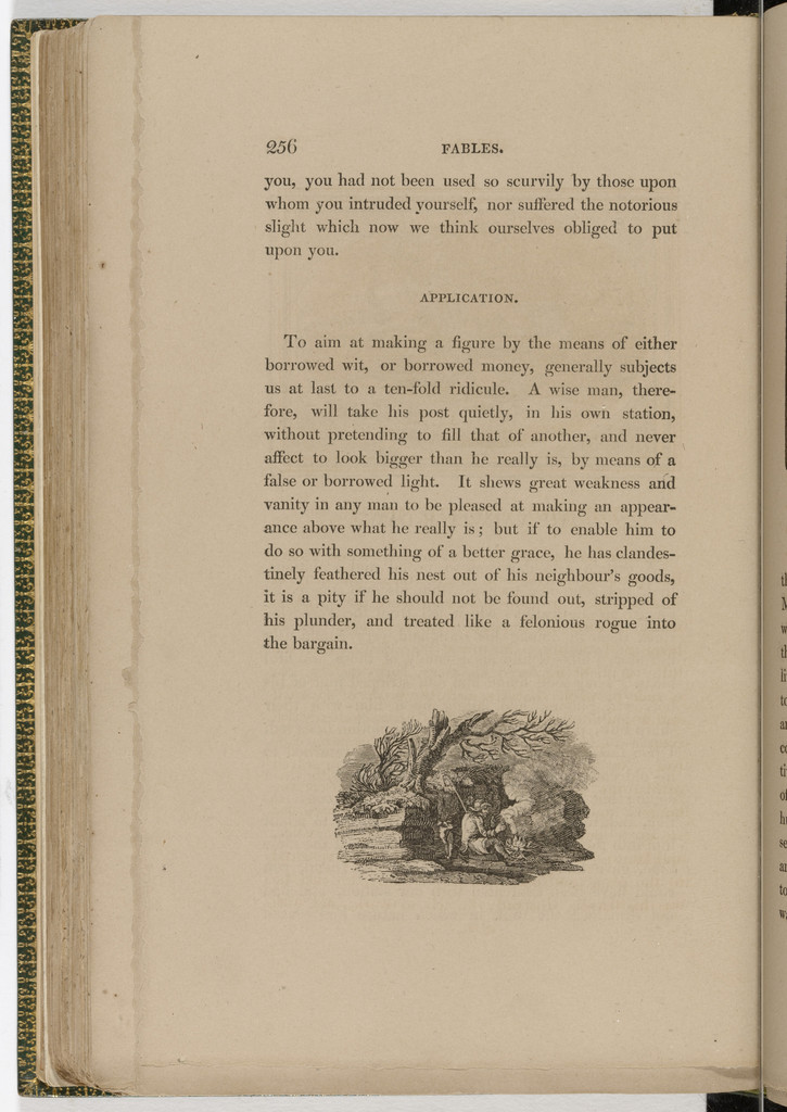 Tailpiece (page 256) from The Fables of Aesop