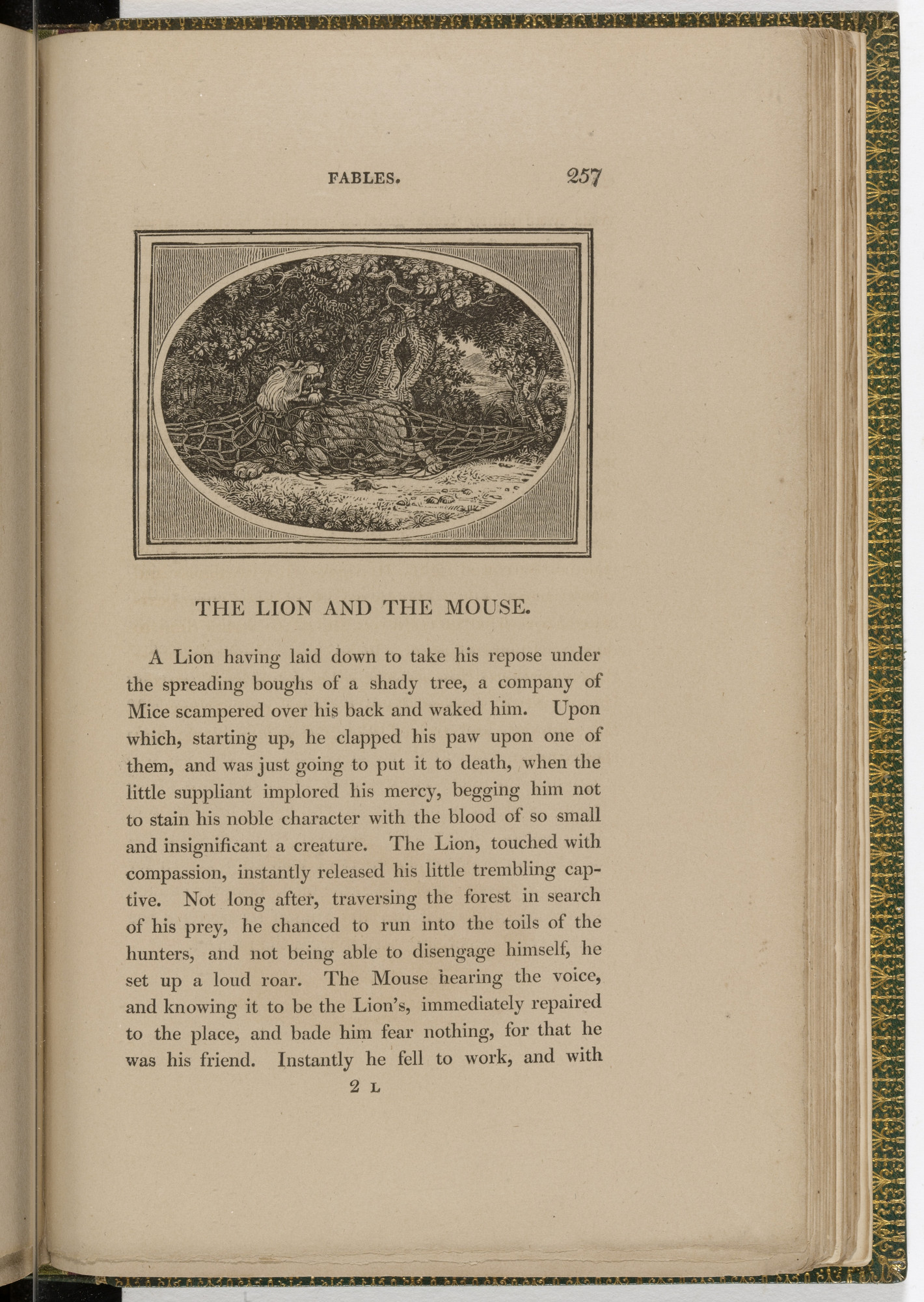 Thomas Bewick. Headpiece (page 257) from The Fables of Aesop
