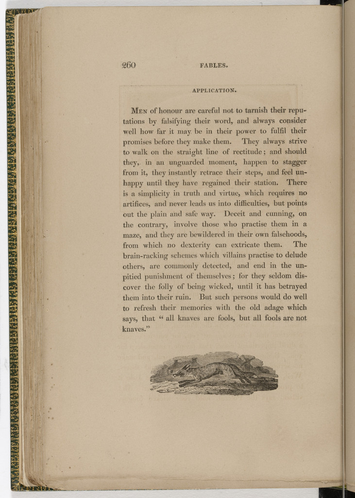 Tailpiece (page 260) from The Fables of Aesop