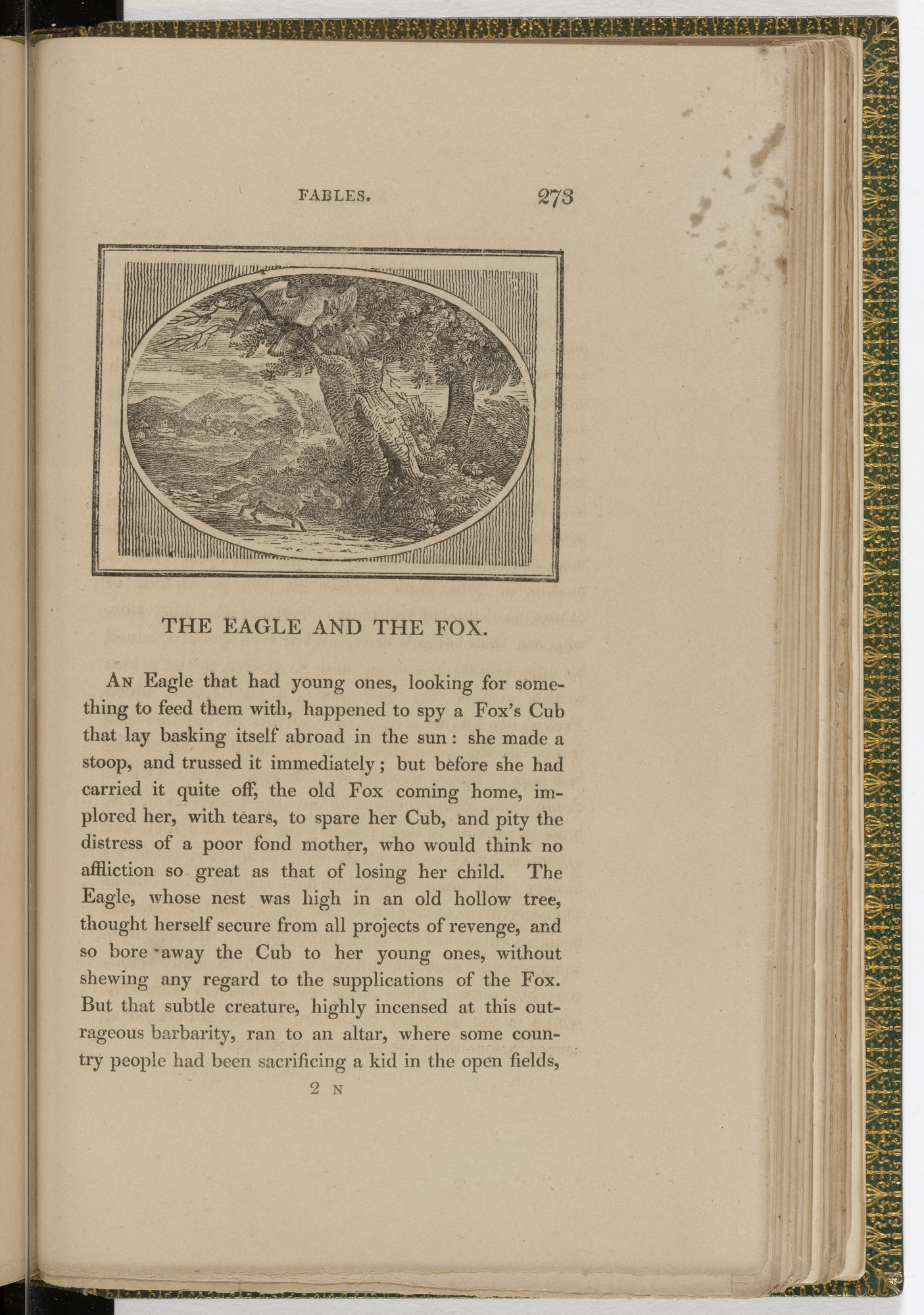 Thomas Bewick. Headpiece (page 273) from The Fables of Aesop