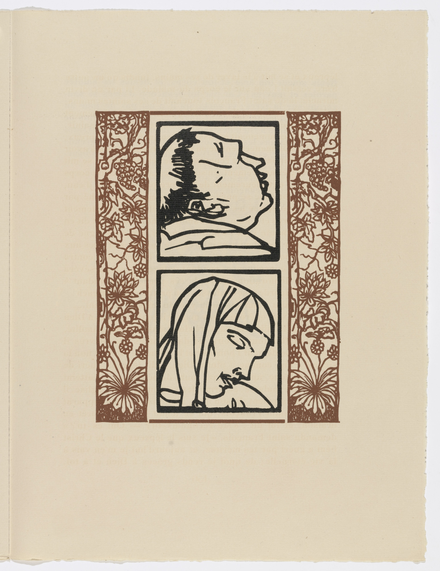 Émile Bernard. Plate (page 151) from Les Petites Fleurs de St. François (The Little Flowers of St. Francis)