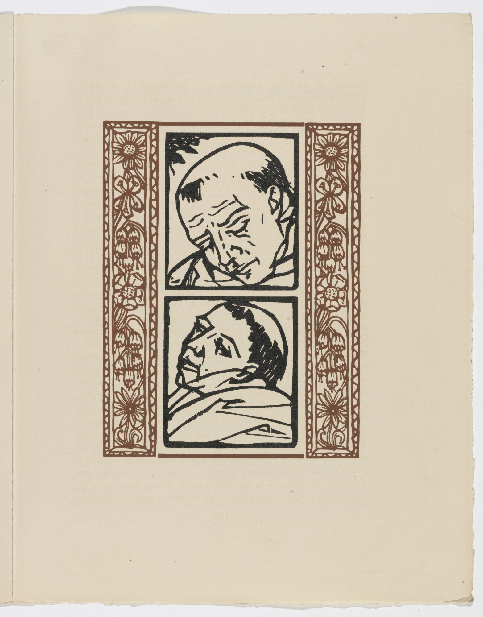 Émile Bernard. Plate (page 159) from Les Petites Fleurs de St. François (The Little Flowers of St. Francis)