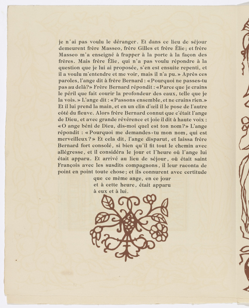 Tailpiece (page 36) from Les Petites Fleurs de St. François (The Little Flowers of St. Francis)