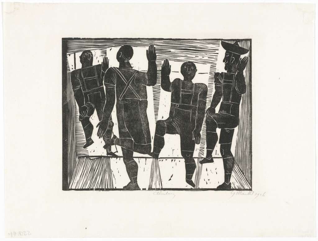 Alpine Dance (Almtanz) from the periodical in portfolio form Die Schaffenden , vol. 6, no. 2