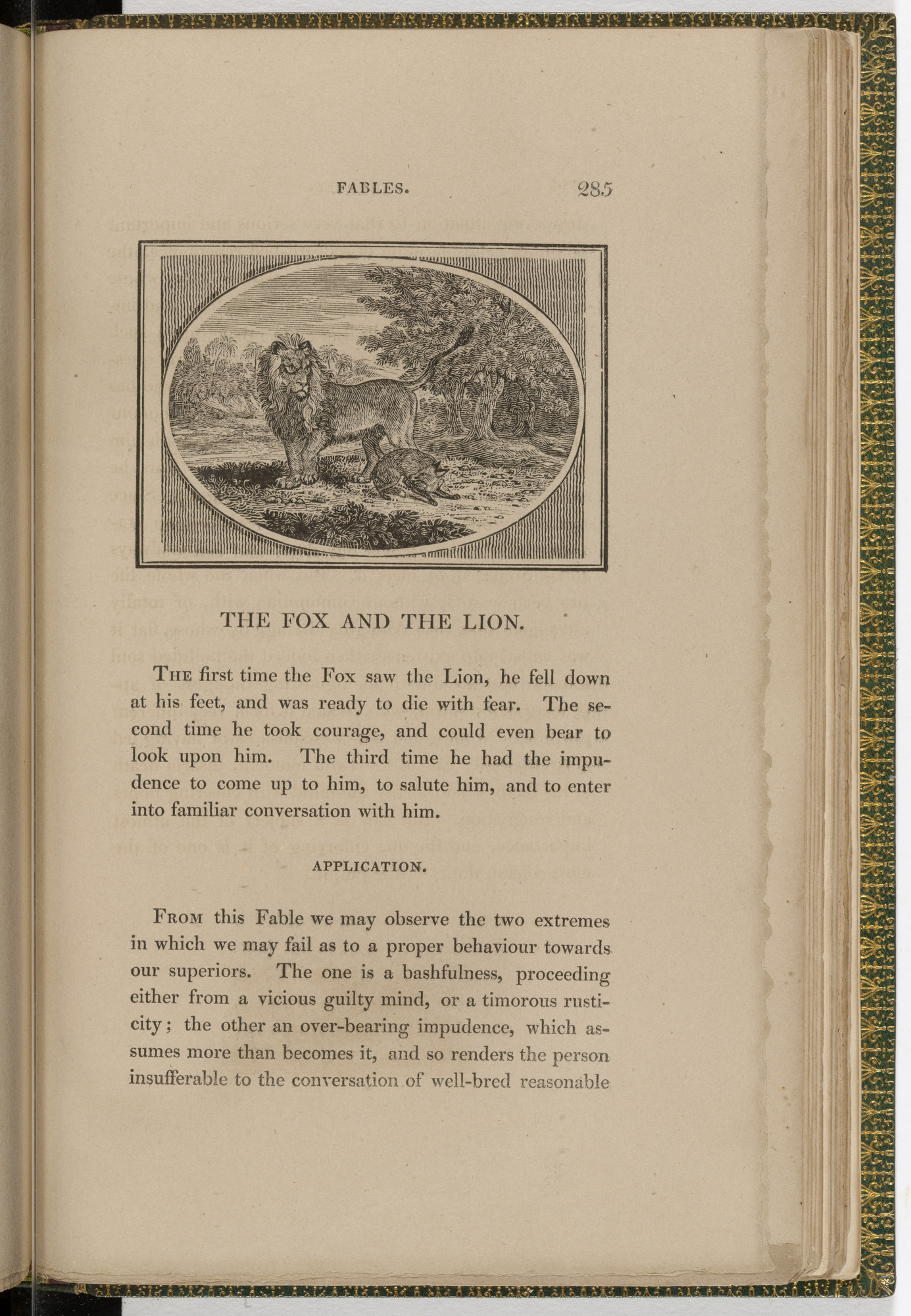Thomas Bewick. Headpiece (page 285) from The Fables of Aesop