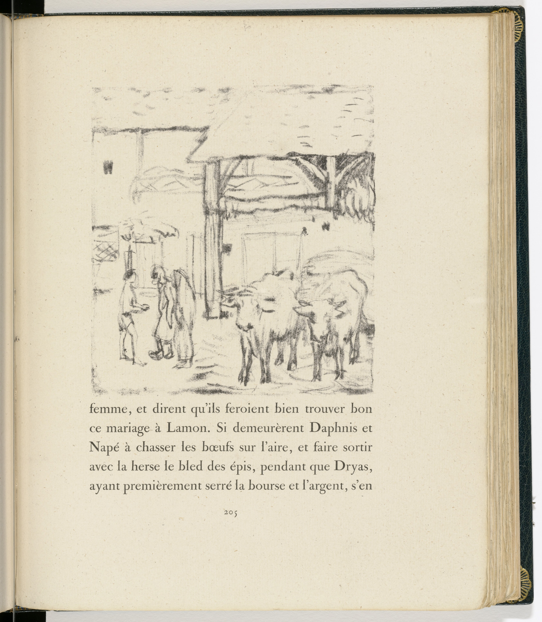 Pierre Bonnard. In-text plate (page 205) from Daphnis et Chloé