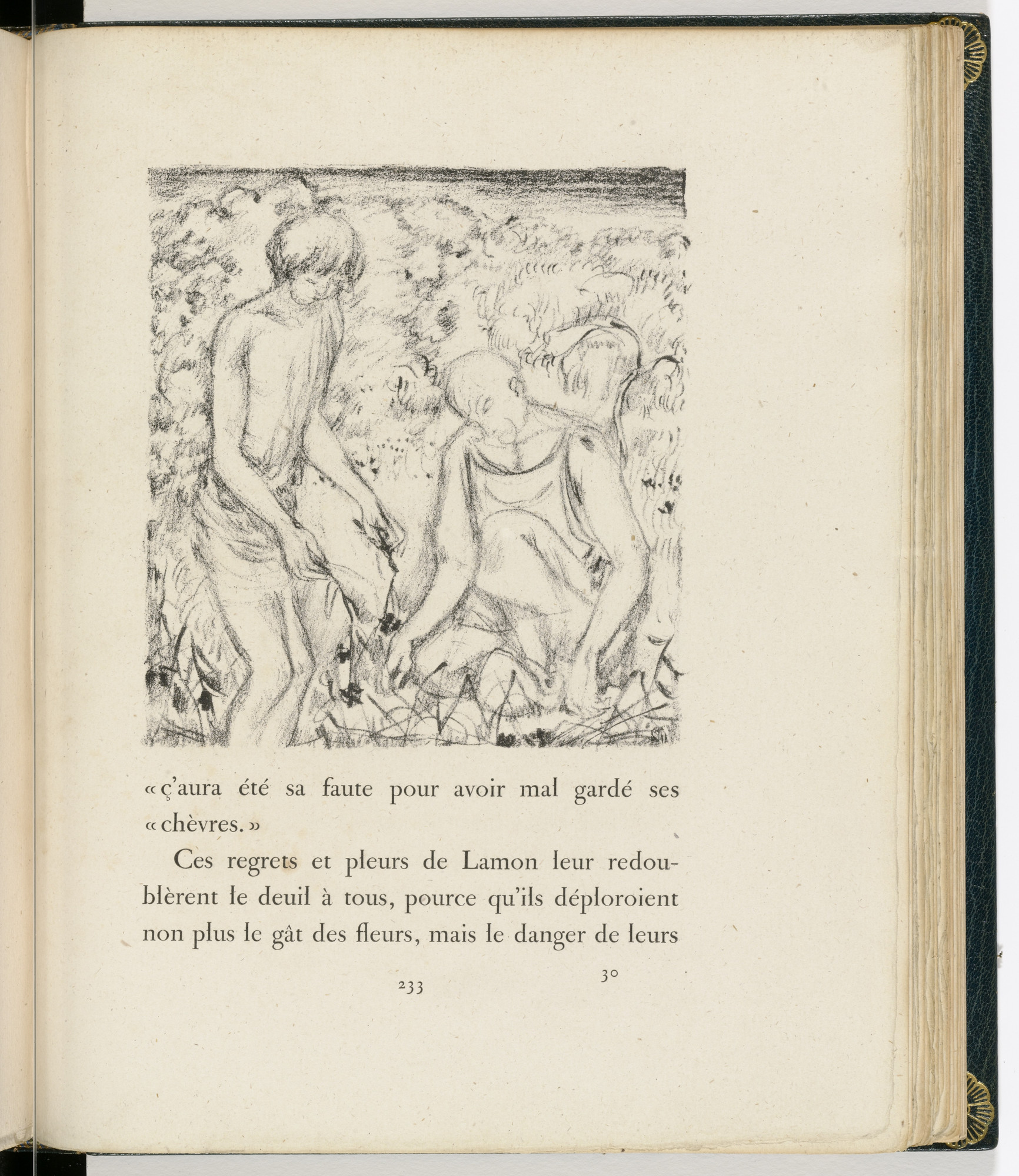 Pierre Bonnard. In-text plate (page 233) from Daphnis et Chloé