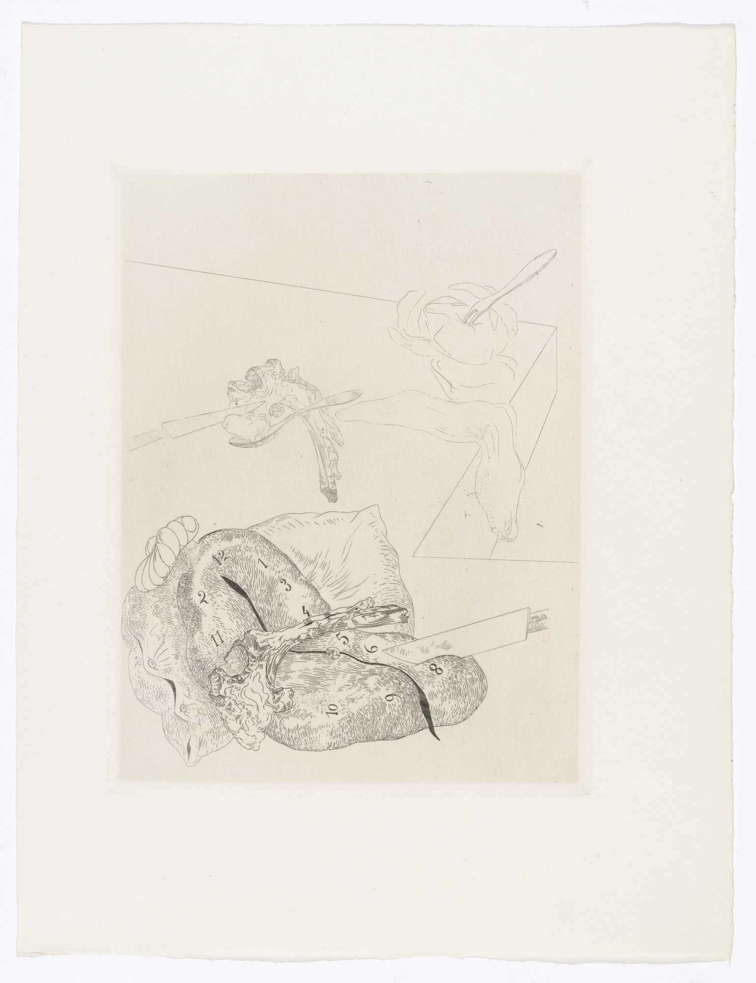 Salvador Dalí. Plate (facing page 76) from Les Chants de Maldoror (The Songs of Maldoror)