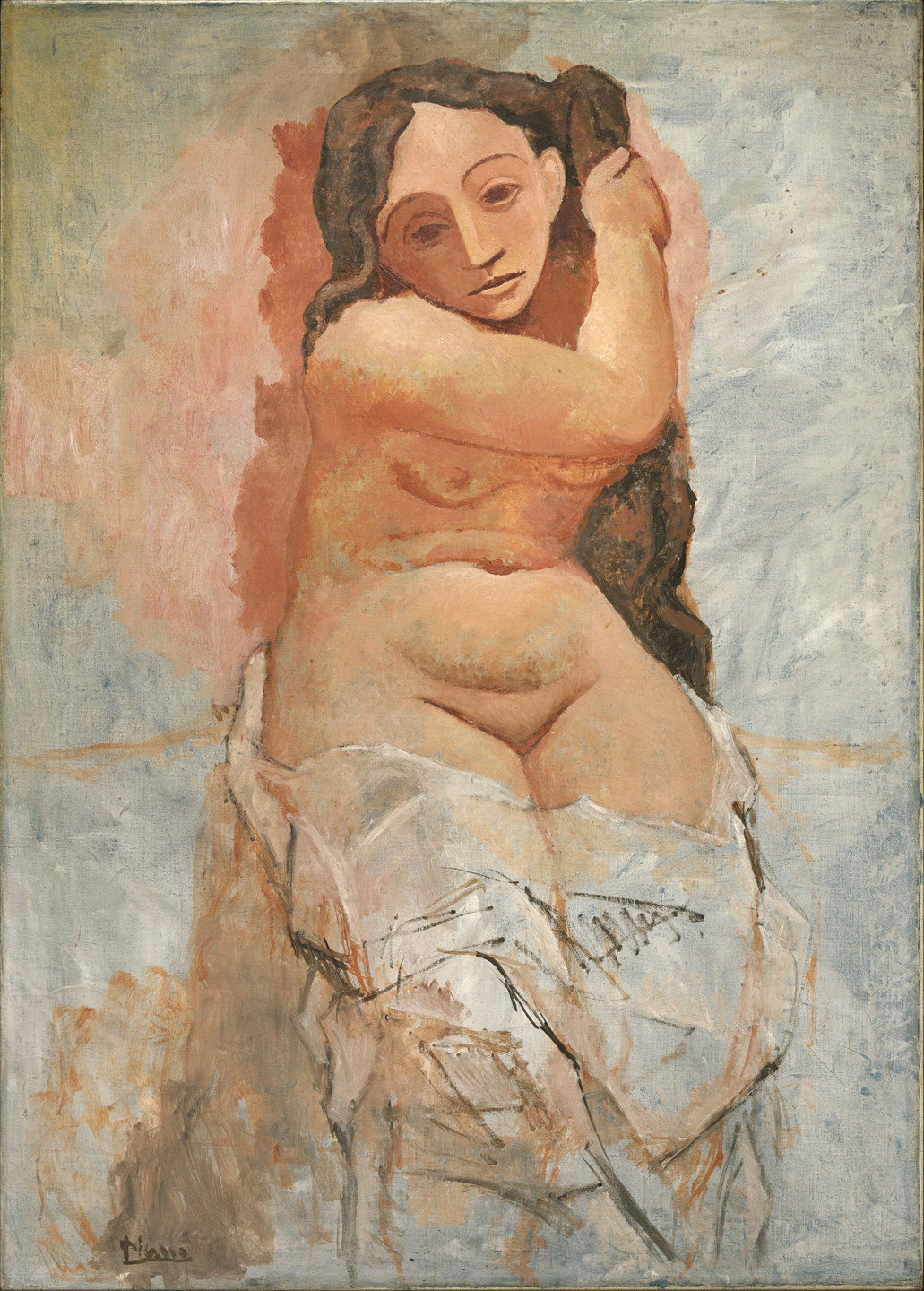 Pablo Picasso. Woman Plaiting Her Hair. Paris, late summer or fall 1906