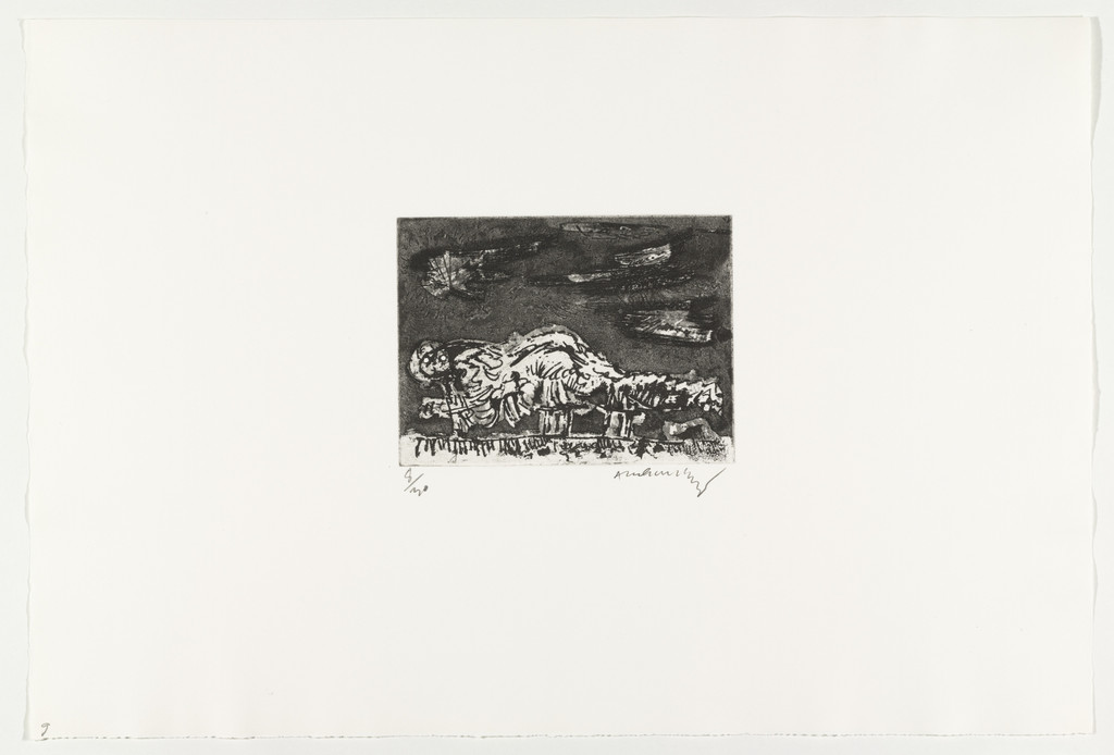 Mountain-Dragon (Montagne-Dragon) from Hayterophilies, Pierre Alechinsky, 1968 (plate executed 1953)