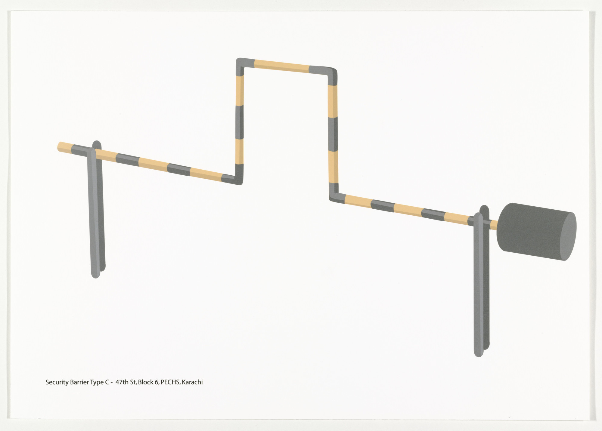 Bani Abidi. Security Barrier Type C from Security Barriers A-L. 2008