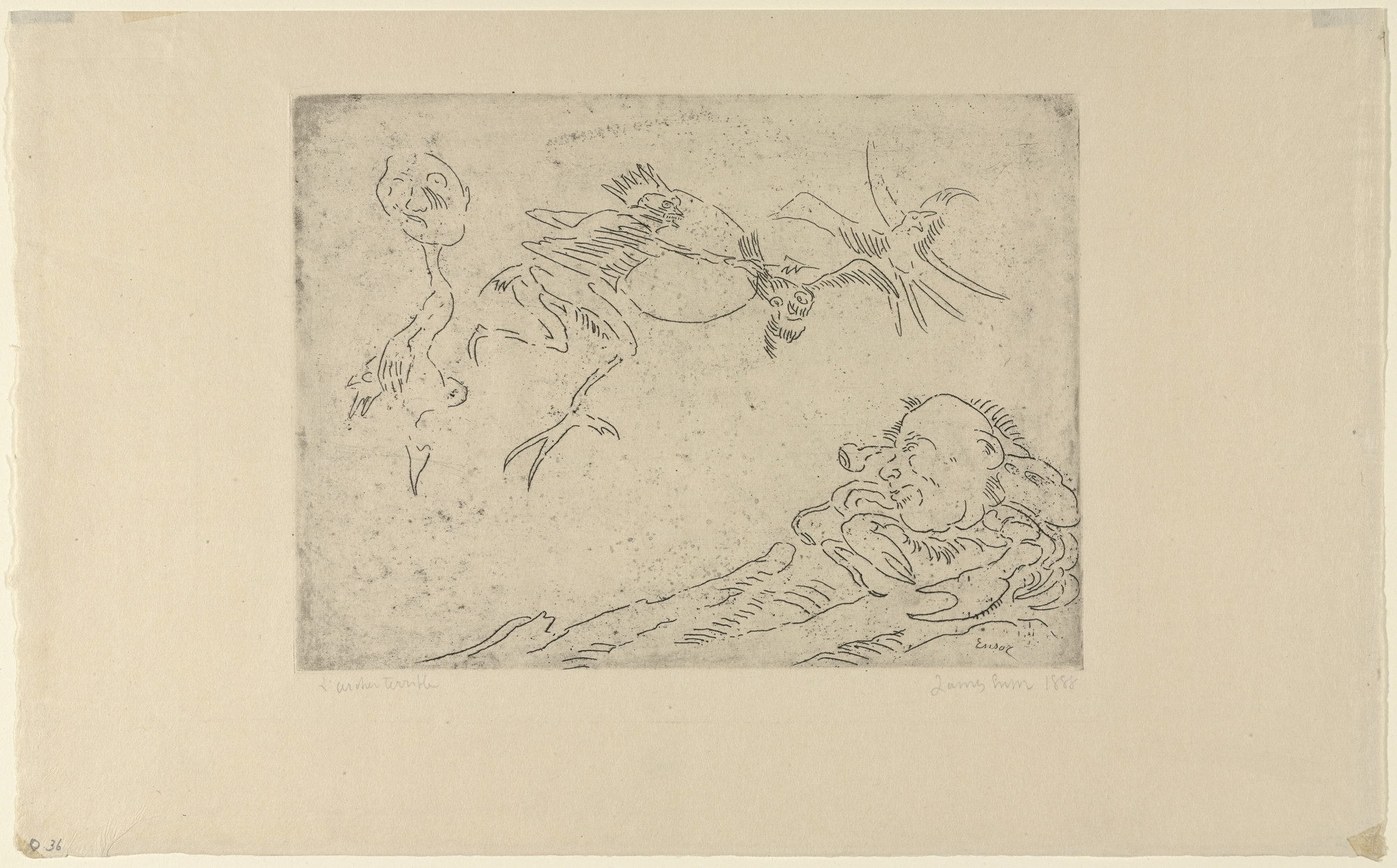 James Ensor. The Terrible Archer (L'archer terrible)