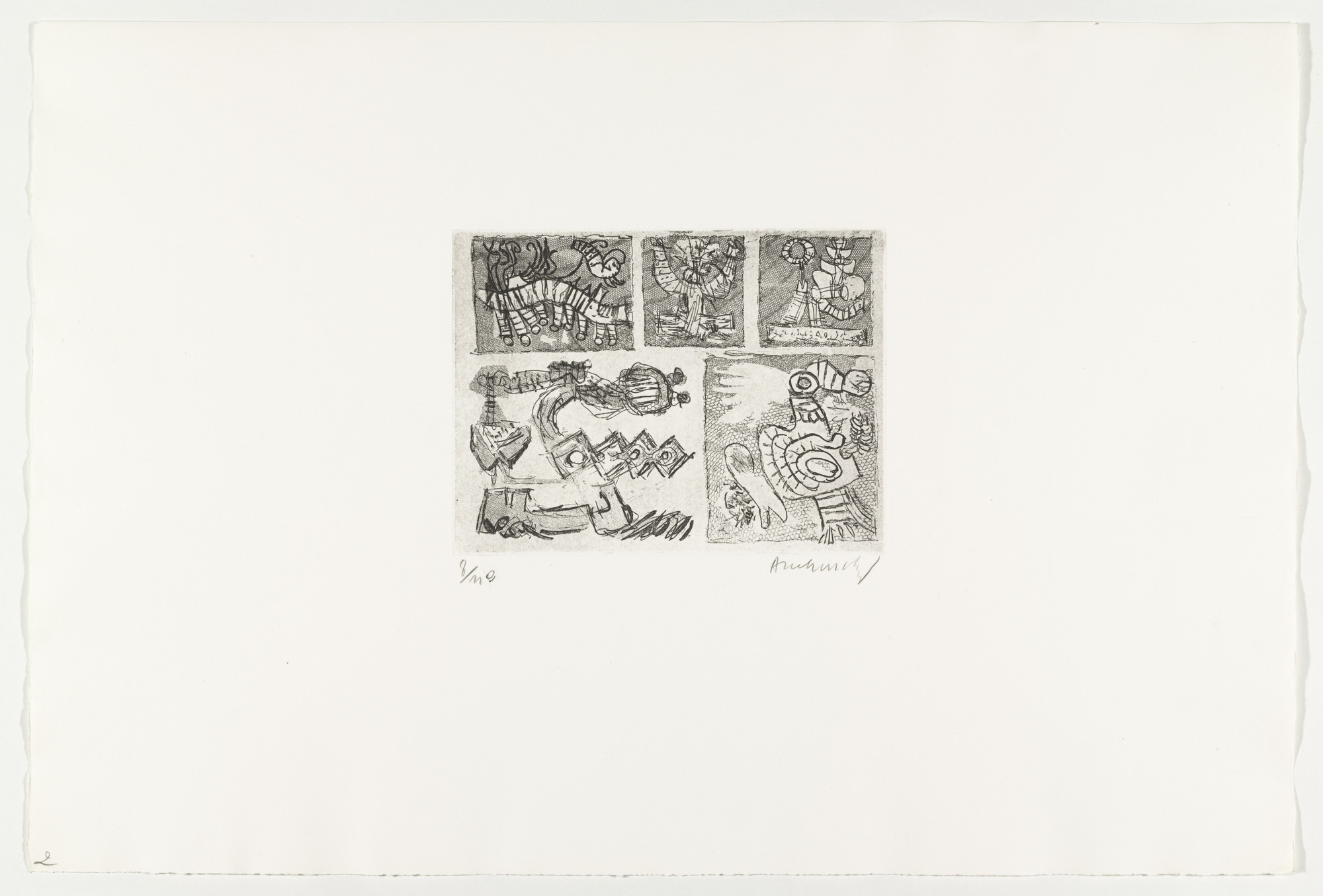 Pierre Alechinsky. Roots ( Racines ) from Hayterophilies