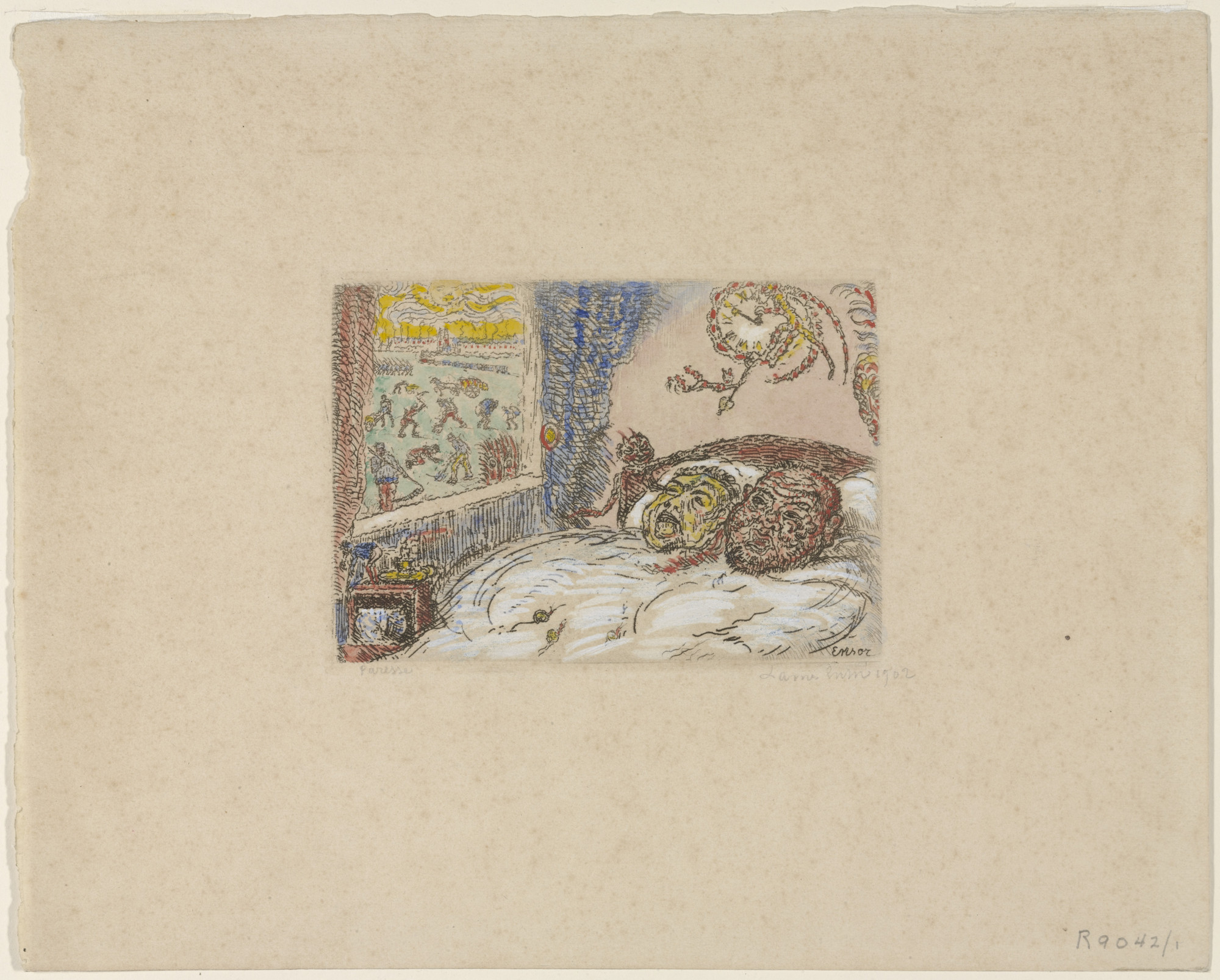 James Ensor. Sloth ( La Paresse )