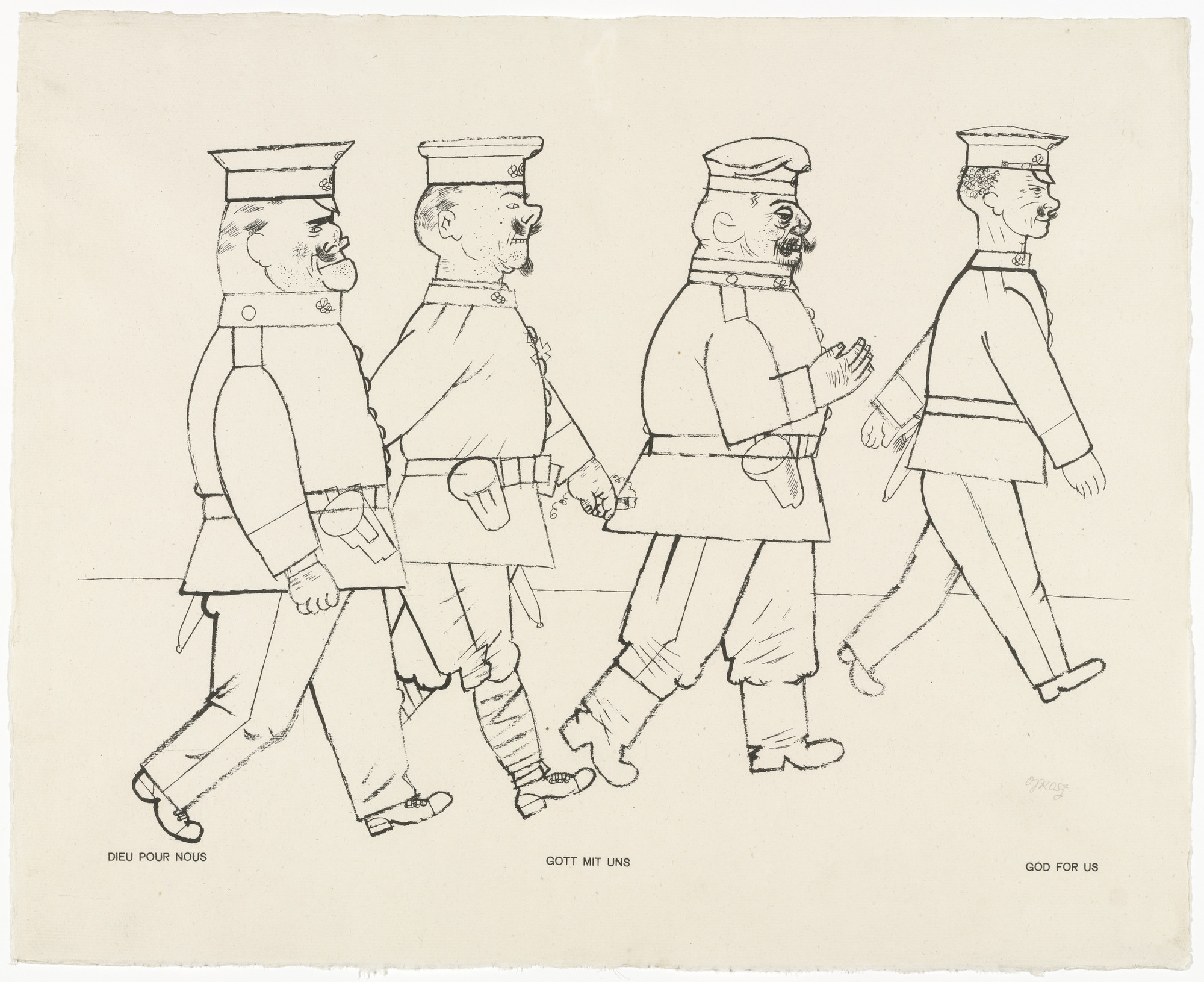 George Grosz. God with Us (Gott mit uns) from the portfolio God with Us (Gott mit uns)