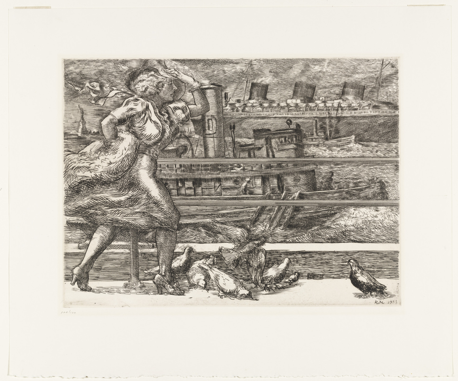 Reginald Marsh. Battery (Belles). (1938; published 1969)