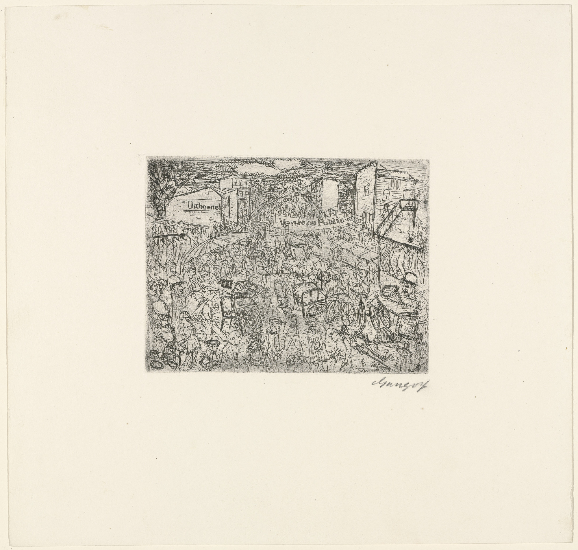 Paul Gangolf. Flea Market (Marché aux Puces)