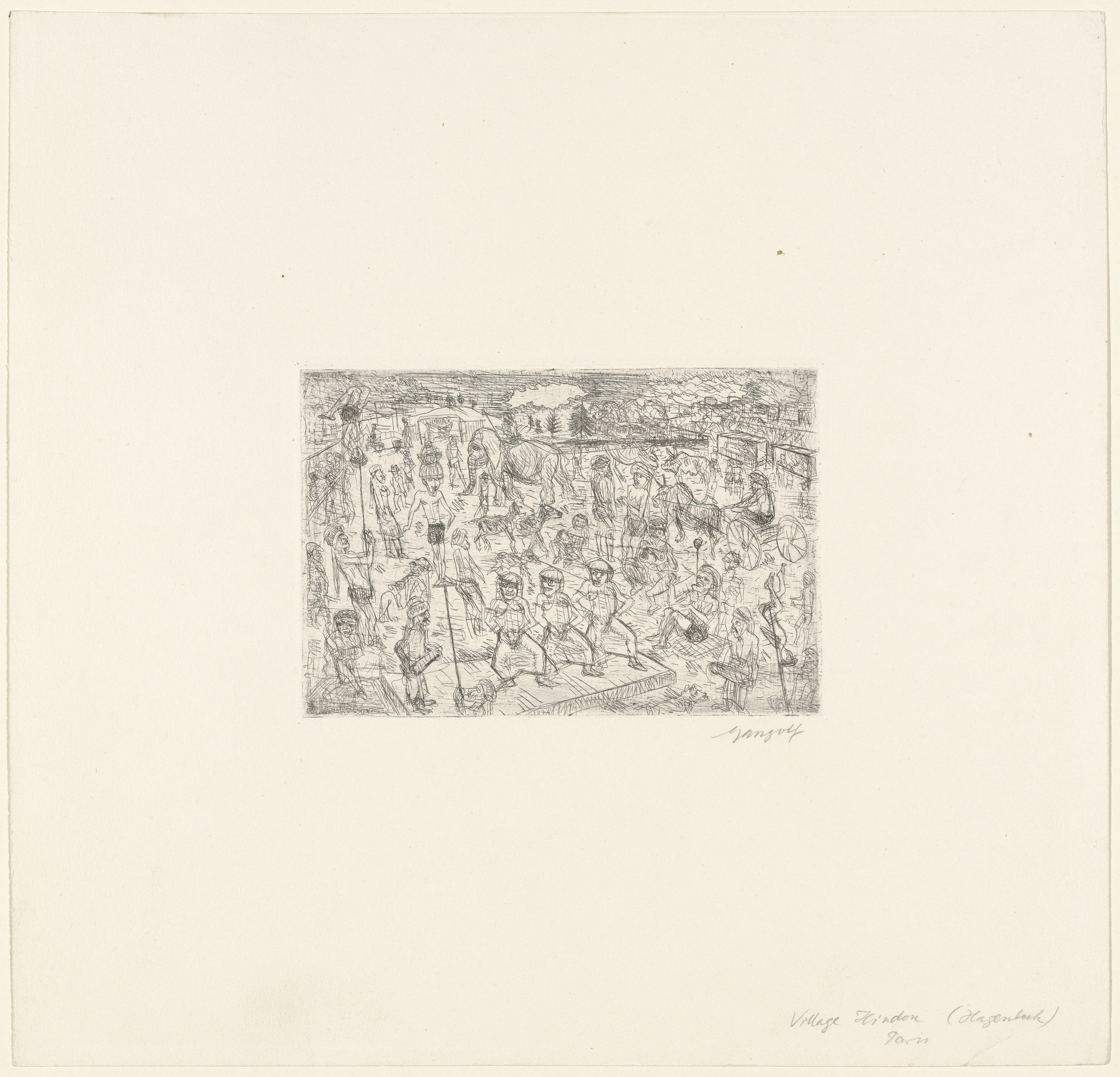 Paul Gangolf. Hindu Village (Hagenbeck)
