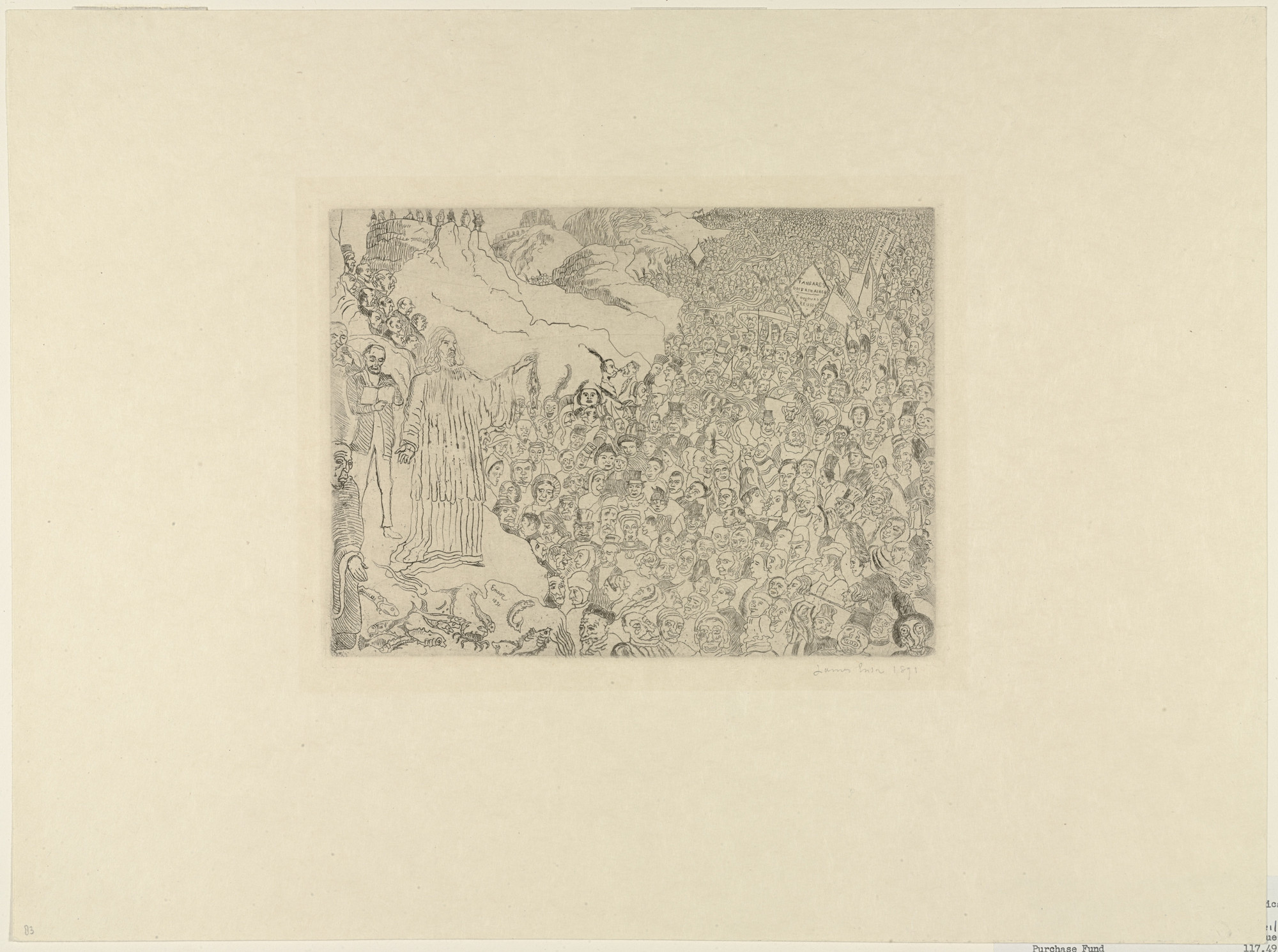 James Ensor. The Multiplication of the Fishes (La Multiplication des poissons)
