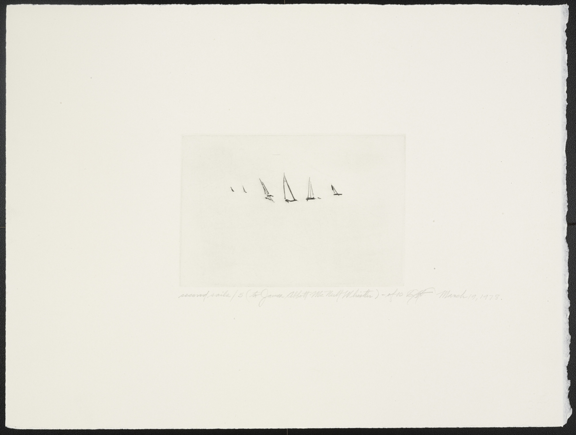 Dan Flavin. Second Sails 5 from Second Sails (To James Abbott McNeill Whistler)