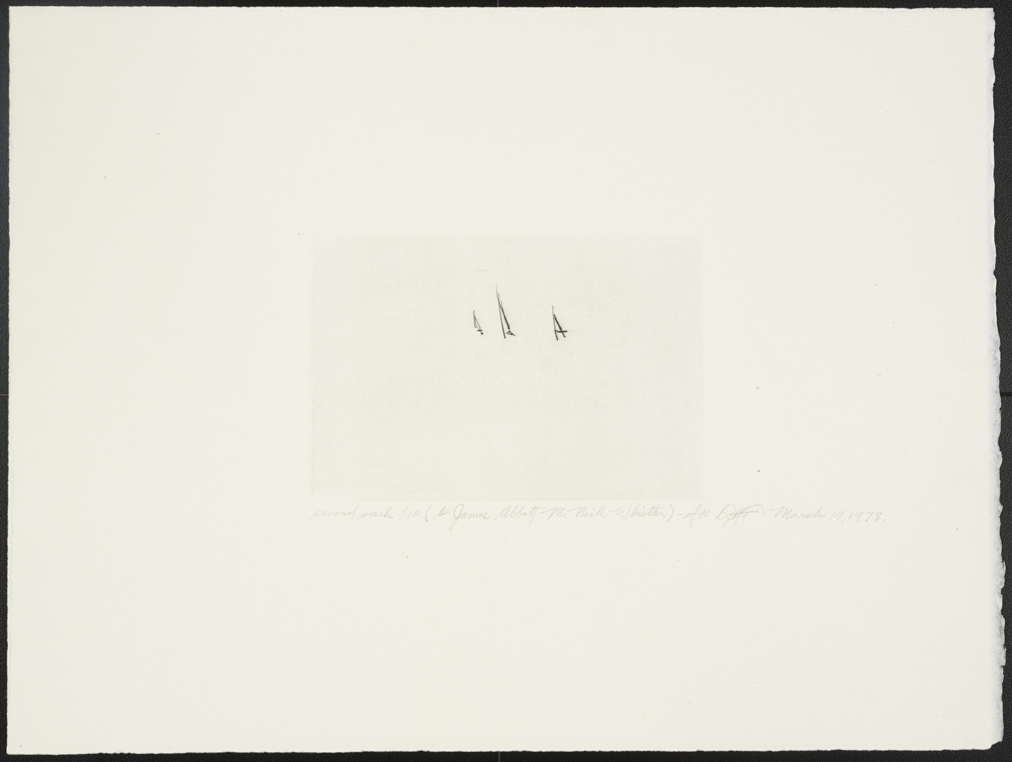 Dan Flavin. Second Sails 10 from Second Sails (To James Abbott McNeill Whistler)