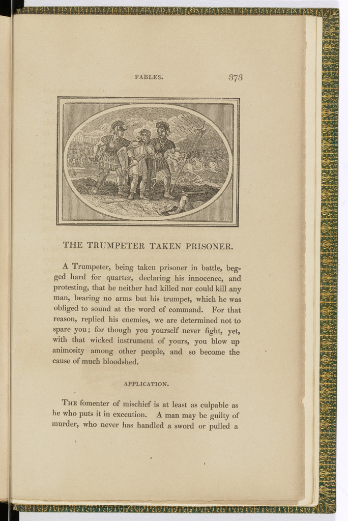 Headpiece (page 373) from The Fables of Aesop