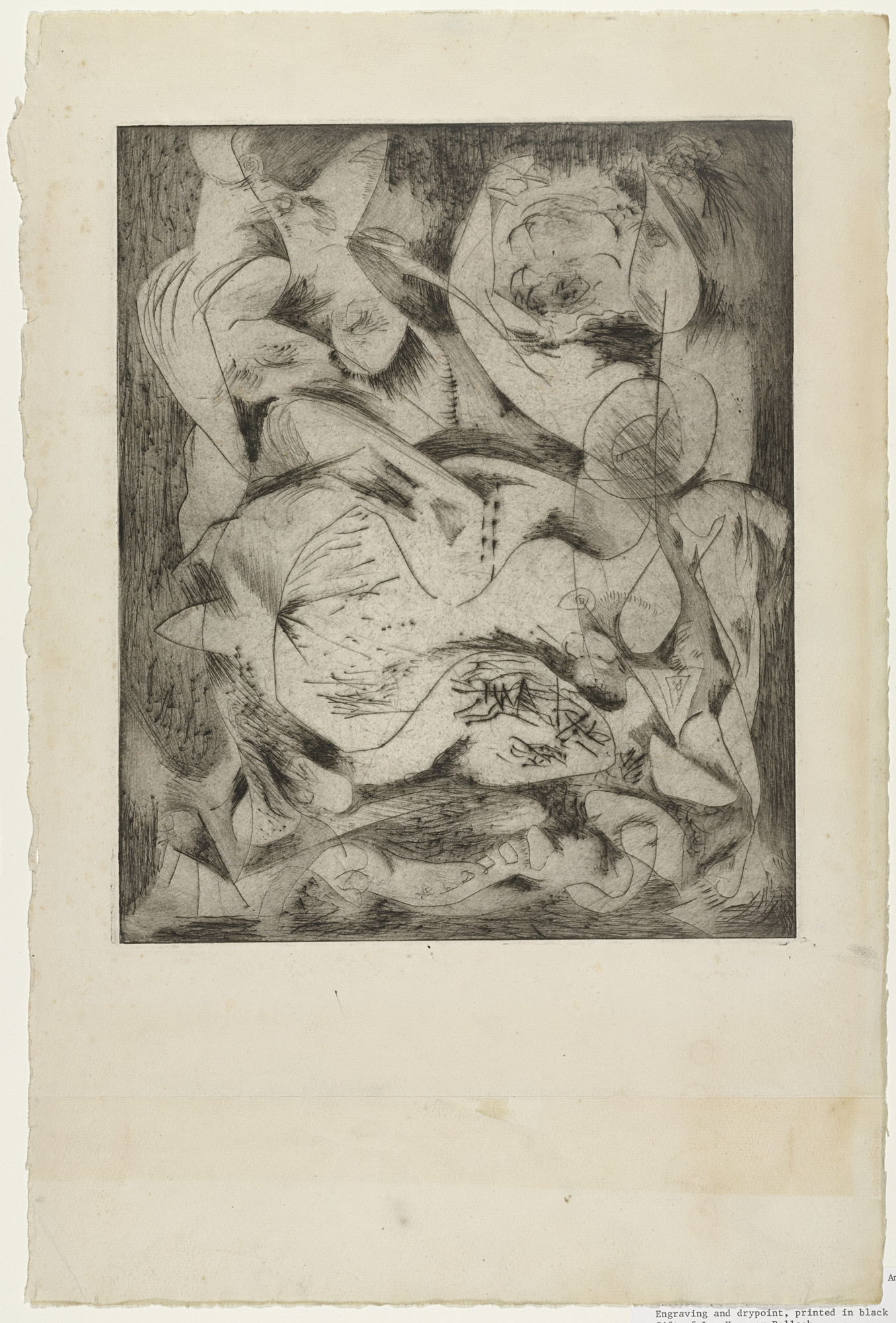 Jackson Pollock. Untitled (2), state II of III