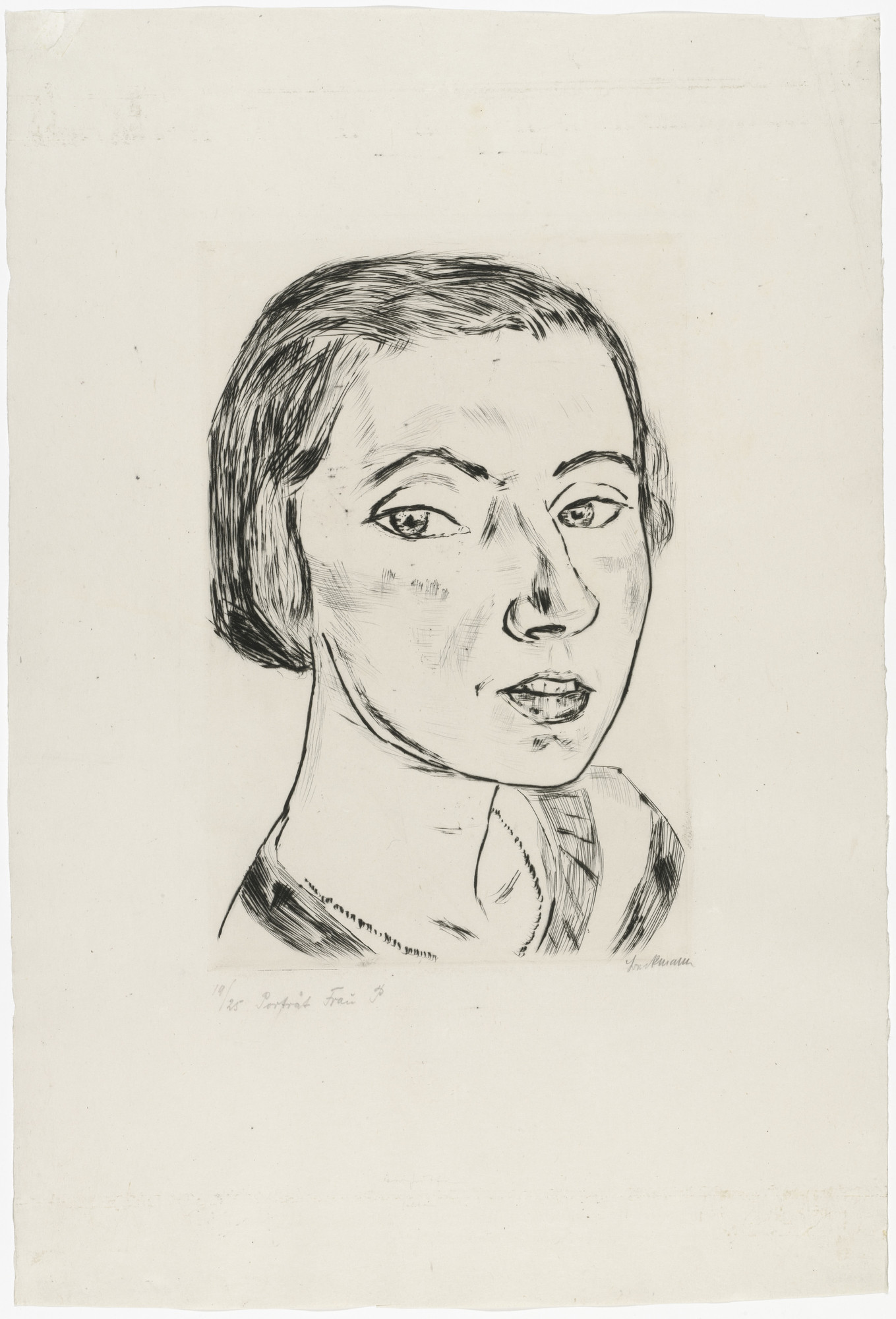 Max Beckmann. Portrait of Frau Parcus I