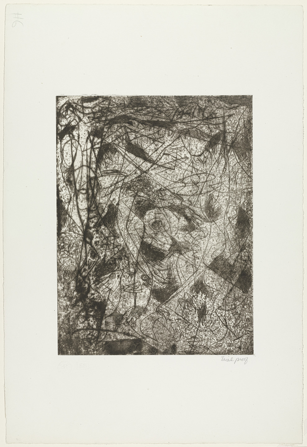 Jackson Pollock. Untitled (6). c. 1944–45, printed in 1967