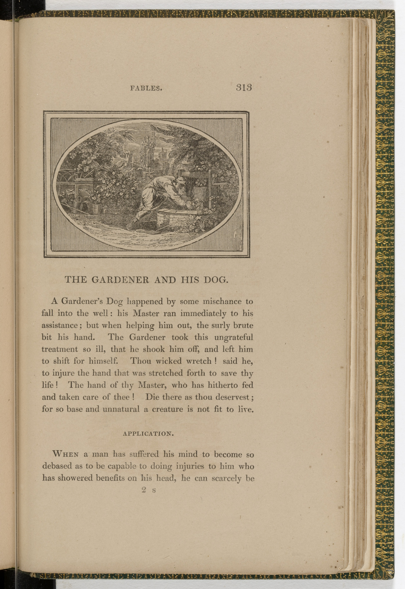 Thomas Bewick. Headpiece (page 313) from The Fables of Aesop