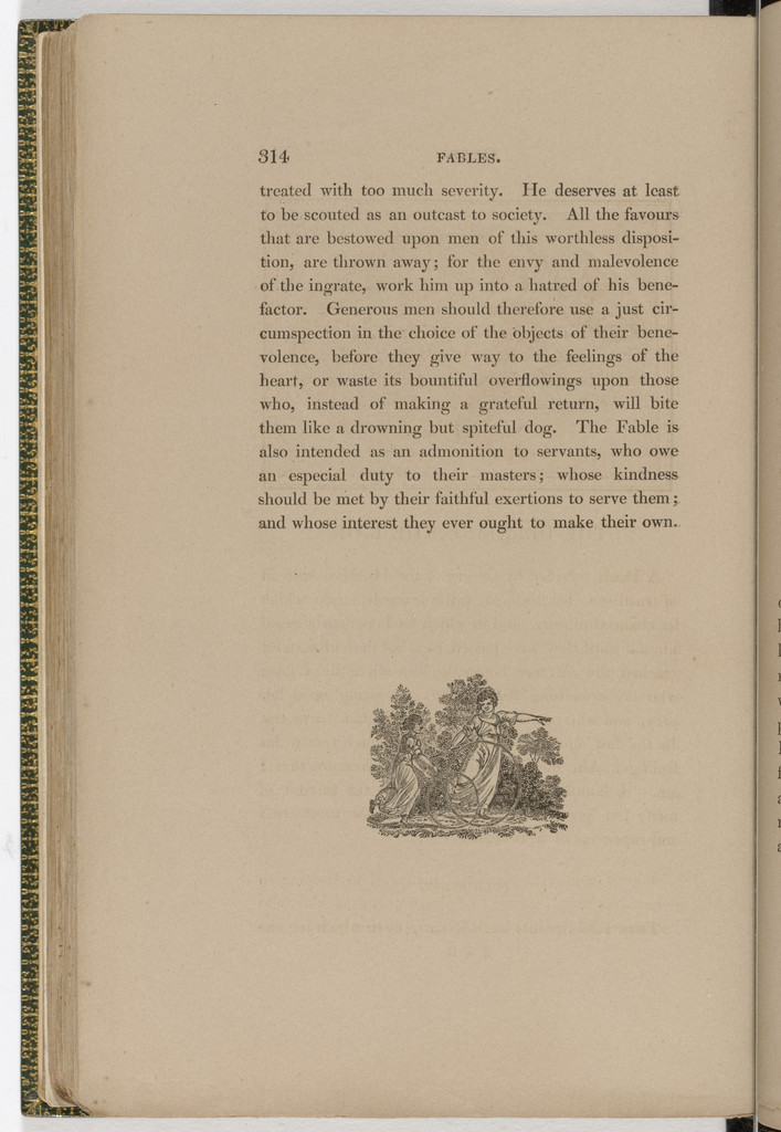 Tailpiece (page 314) from The Fables of Aesop