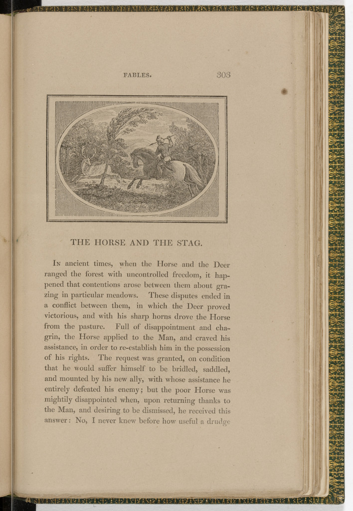 Headpiece (page 303) from The Fables of Aesop