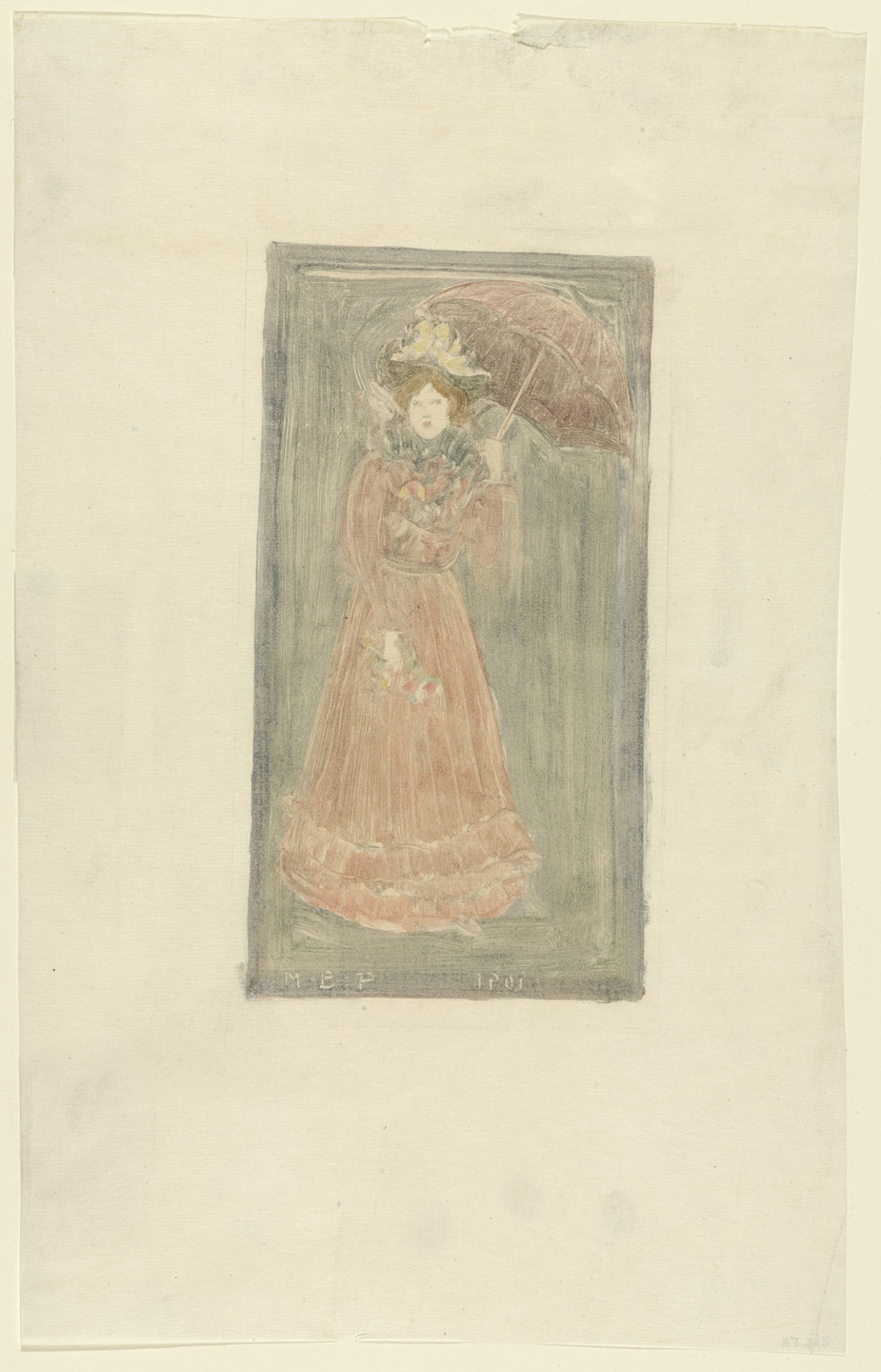 Maurice Prendergast. Woman with Parasol. 1901