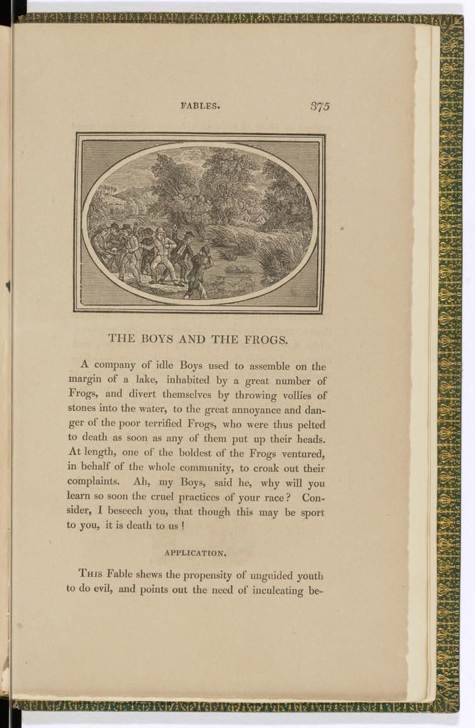 Headpiece (page 375) from The Fables of Aesop