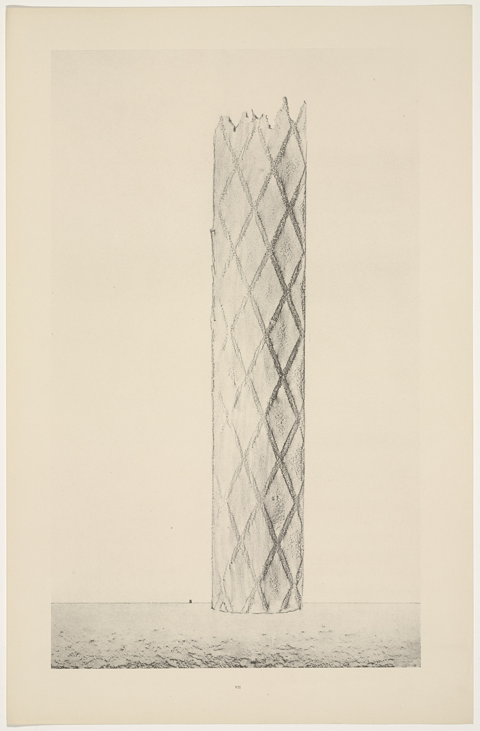 Max Ernst. He Will Fall Far from Here (Il tombera loin d'ici) from Natural History (Histoire naturelle). c. 1925, published 1926