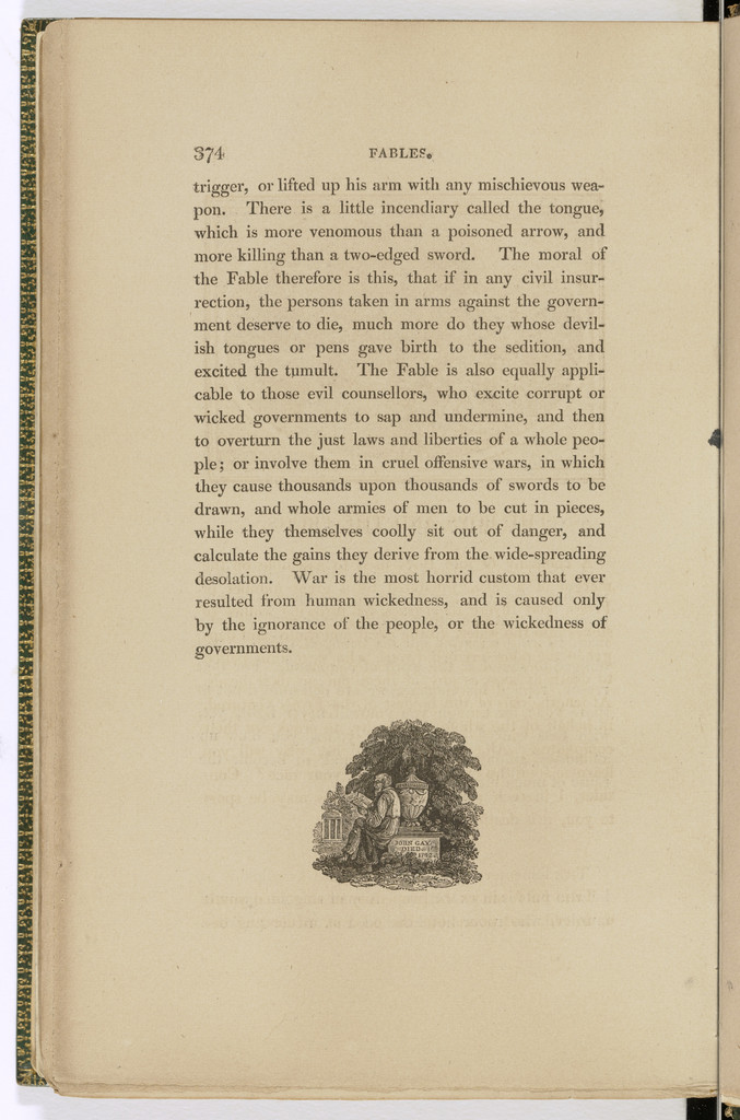 Tailpiece (page 374) from The Fables of Aesop