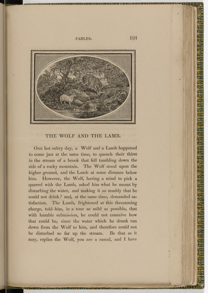 Headpiece (page 191) from The Fables of Aesop