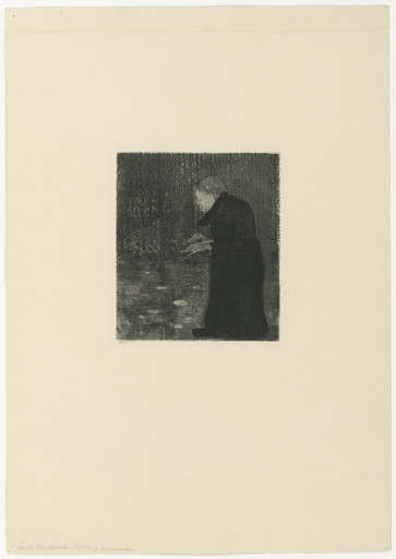 Blind Woman in the Woods