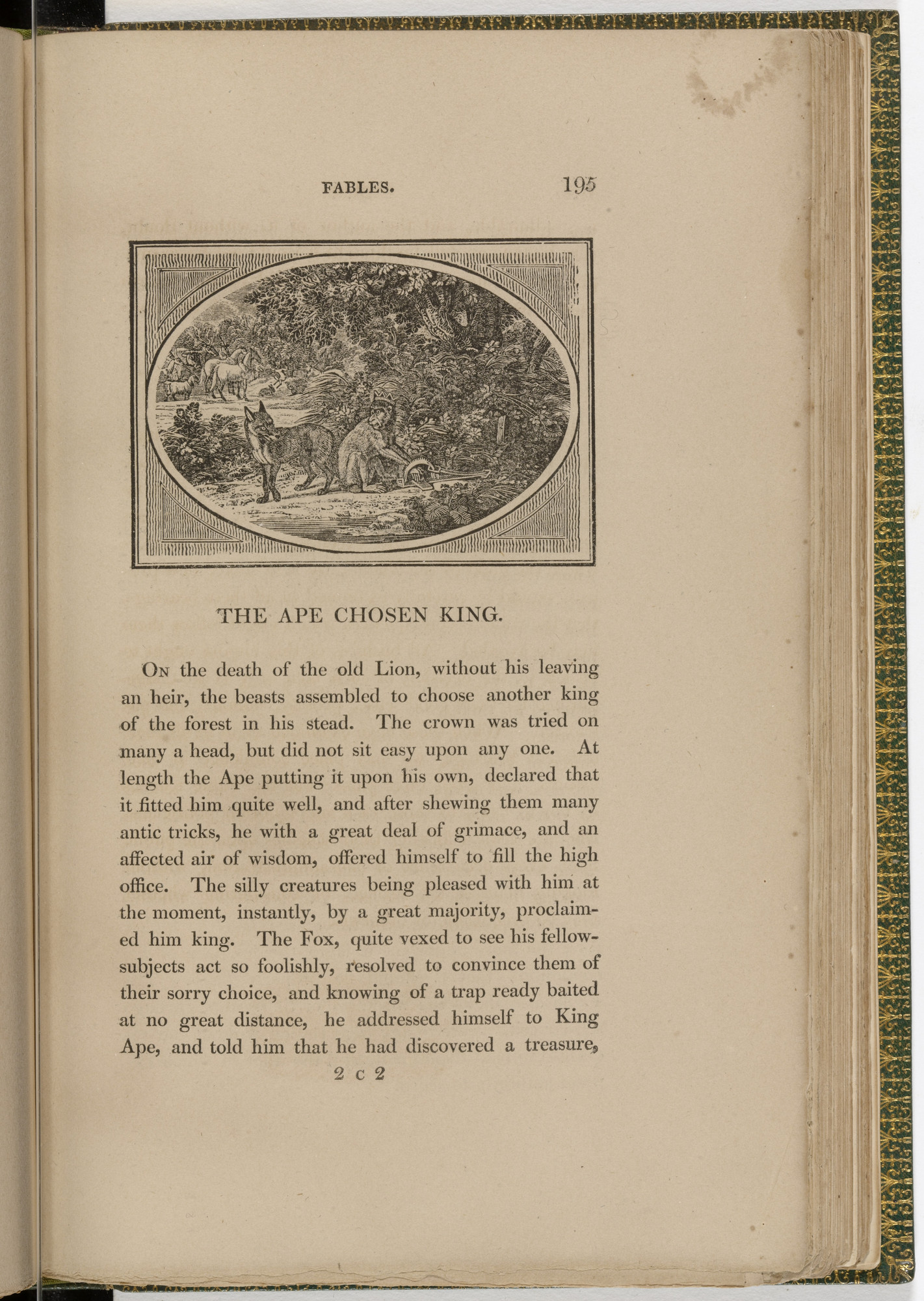 Thomas Bewick. Headpiece (page 195) from The Fables of Aesop