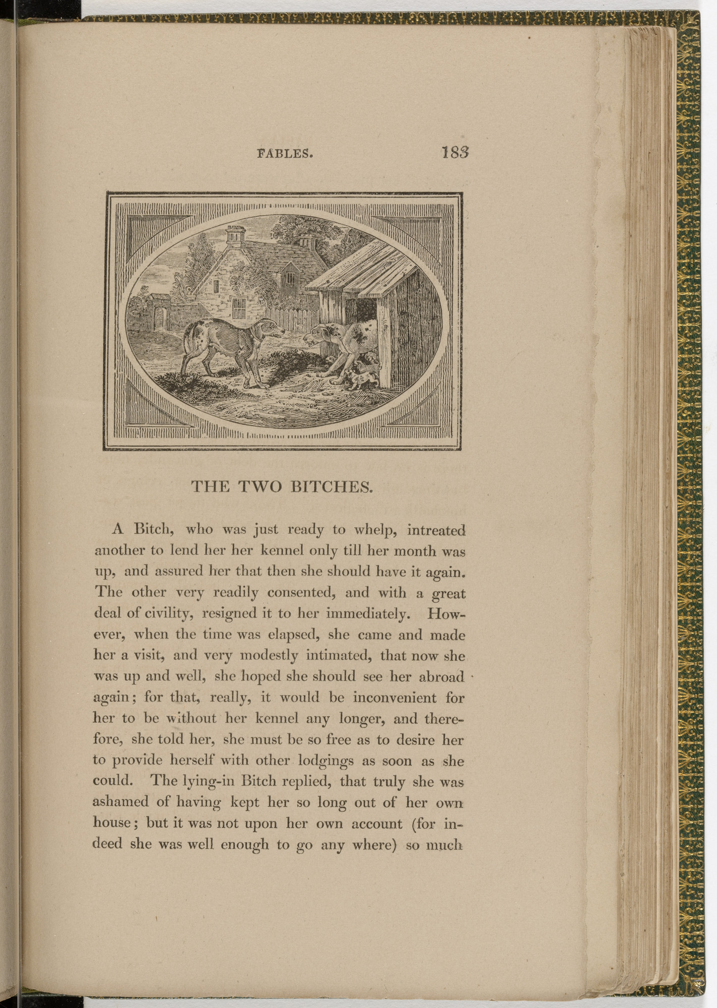 Thomas Bewick. Headpiece (page 183) from The Fables of Aesop