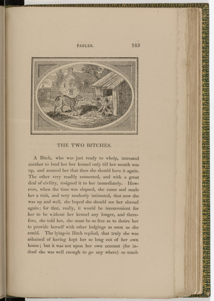 Headpiece (page 183) from The Fables of Aesop