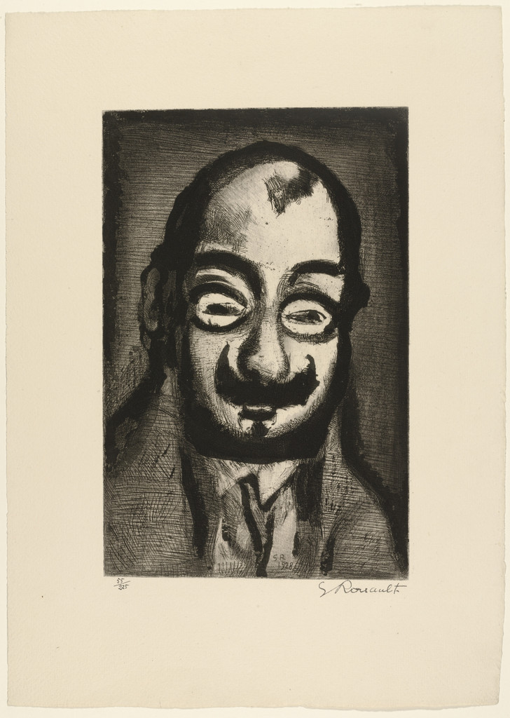 Man with Moustache and Pince-nez from Réincarnations du Père Ubu